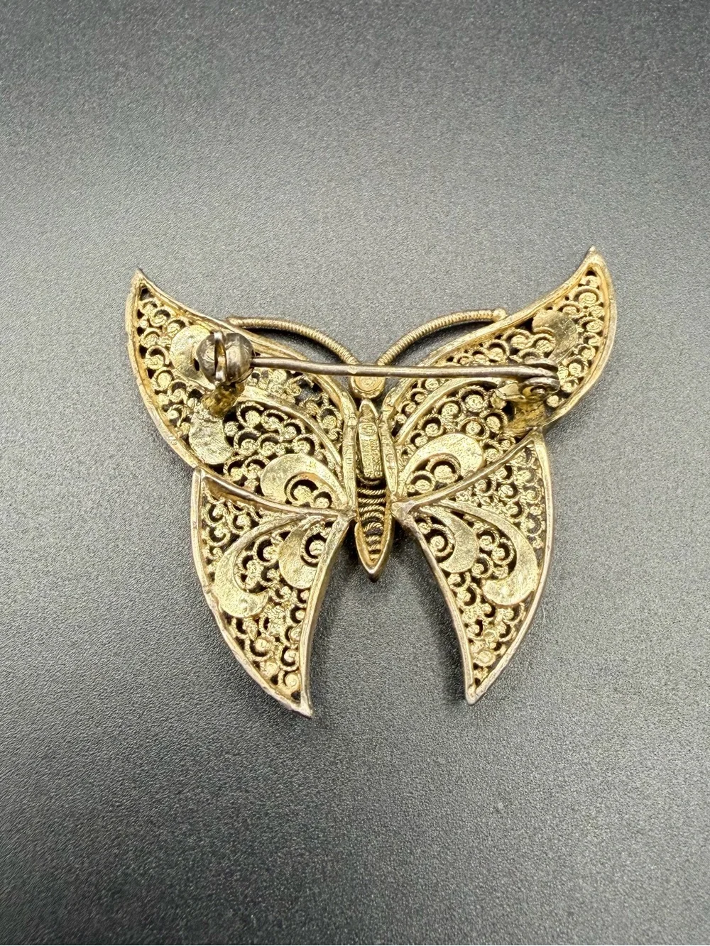 Vintage Sterling Silver 925 Germany Butterfly Pin Brooch Enamel Jewelry